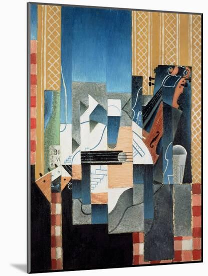 Still Life with Violin and Guitar, 1913-Juan Gris-Mounted Giclee Print