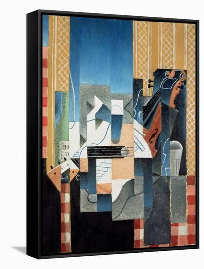 Still Life with Violin and Guitar, 1913-Juan Gris-Framed Stretched Canvas
