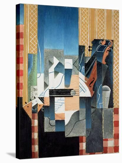 Still Life with Violin and Guitar, 1913-Juan Gris-Stretched Canvas