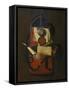 Still Life with Wall Pouch-G Seemanns-Framed Stretched Canvas