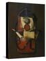 Still Life with Wall Pouch-G Seemanns-Stretched Canvas