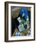 Still Life with Water Bottle, Bottle and Fruit Dish, 1915-Juan Gris-Framed Premium Giclee Print