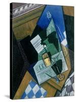 Still Life with Water Bottle, Bottle and Fruit Dish, 1915-Juan Gris-Stretched Canvas