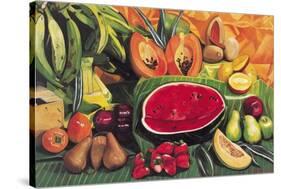 Still Life with Watermelon, 2005-Pedro Diego Alvarado-Stretched Canvas