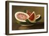 Still Life with Watermelon, American School (19th Century)-null-Framed Giclee Print