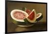 Still Life with Watermelon, American School (19th Century)-null-Framed Giclee Print