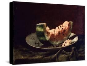 Still Life with Watermelon-Carducius Plantagenet Ream-Stretched Canvas