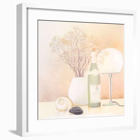 Still Life with White Lamp-Heinz Hock-Framed Art Print