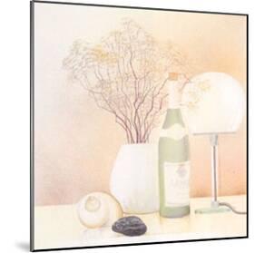 Still Life with White Lamp-Heinz Hock-Mounted Art Print