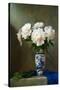 Still Life with White Peonies-martateron-Stretched Canvas