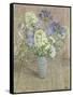 Still Life with White Phlox, Blue Agapanthus and Scabious-Maurice Sheppard-Framed Stretched Canvas