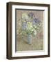 Still Life with White Phlox, Blue Agapanthus and Scabious-Maurice Sheppard-Framed Giclee Print