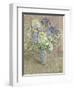 Still Life with White Phlox, Blue Agapanthus and Scabious-Maurice Sheppard-Framed Giclee Print