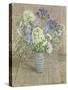 Still Life with White Phlox, Blue Agapanthus and Scabious-Maurice Sheppard-Stretched Canvas