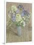 Still Life with White Phlox, Blue Agapanthus and Scabious-Maurice Sheppard-Framed Giclee Print