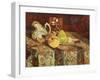 Still Life with White Pitcher, C.1878-80-Adolphe Joseph Thomas Monticelli-Framed Giclee Print
