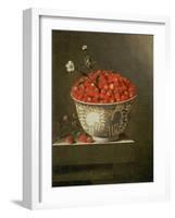 Still Life with Wild Strawberries in a Chinese Bowl-Adrian Coorte-Framed Giclee Print