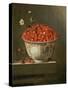 Still Life with Wild Strawberries in a Chinese Bowl-Adrian Coorte-Stretched Canvas