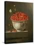 Still Life with Wild Strawberries in a Chinese Bowl-Adrian Coorte-Stretched Canvas