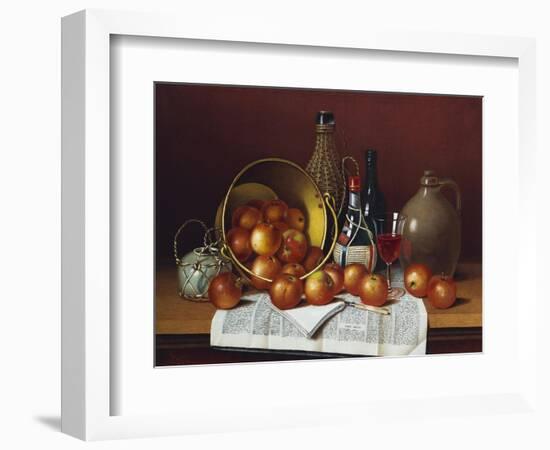 Still Life with Wine and Apples. Hope-Thomas H. Hope-Framed Giclee Print