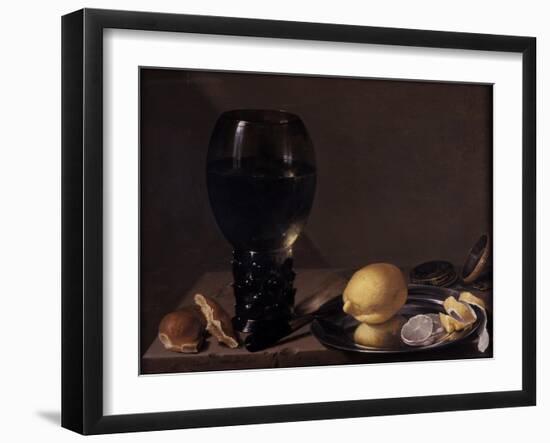 Still Life with Wine Glass, 1628-Jan Davidsz. de Heem-Framed Giclee Print