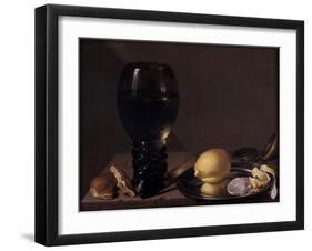 Still Life with Wine Glass, 1628-Jan Davidsz. de Heem-Framed Giclee Print