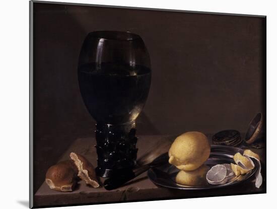 Still Life with Wine Glass, 1628-Jan Davidsz. de Heem-Mounted Giclee Print