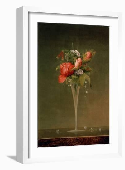 Still Life with Wine Glass, 1860-Martin Johnson Heade-Framed Giclee Print