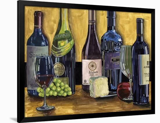 Still Life with Wine II-Melissa Wang-Framed Art Print