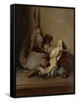 Still Life with Wood Pigeon and Powder Horn-Guillaume Anne van der Brugghen-Framed Stretched Canvas