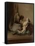 Still Life with Wood Pigeon and Powder Horn-Guillaume Anne van der Brugghen-Framed Stretched Canvas