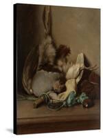 Still Life with Wood Pigeon and Powder Horn-Guillaume Anne van der Brugghen-Stretched Canvas