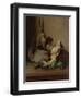 Still Life with Wood Pigeon and Powder Horn-Guillaume Anne van der Brugghen-Framed Art Print