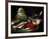 Still Life with Writing Implements, Late 17th or Early 18th Century-Cristoforo Monari-Framed Giclee Print