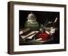 Still Life with Writing Implements, Late 17th or Early 18th Century-Cristoforo Monari-Framed Premium Giclee Print