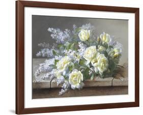 Still Life with Yellow Roses-Raoul Victor Maurice Maucherat de Longpre-Framed Giclee Print