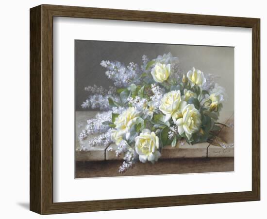 Still Life with Yellow Roses-Raoul Victor Maurice Maucherat de Longpre-Framed Giclee Print