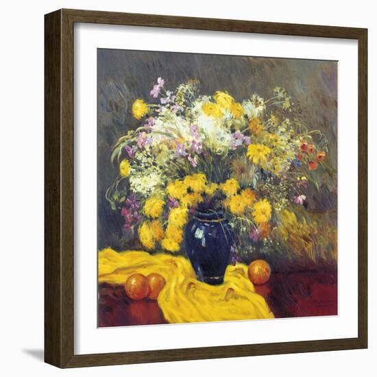 Still Life with Yellow-Malva-Framed Giclee Print