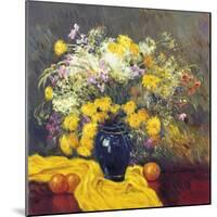 Still Life with Yellow-Malva-Mounted Giclee Print