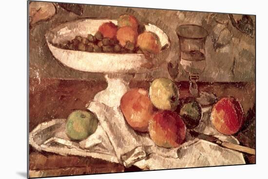 Still Life-Paul Cézanne-Mounted Art Print