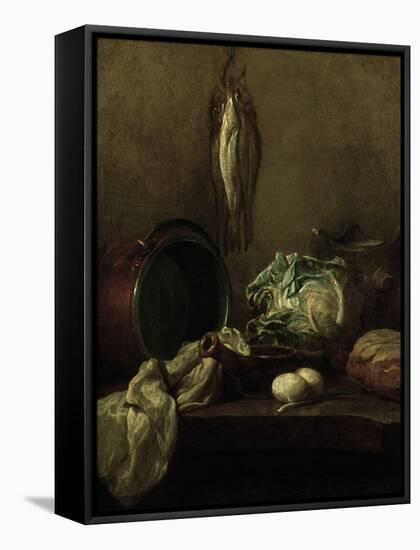 Still-Life-Jean-Baptiste Simeon Chardin-Framed Stretched Canvas