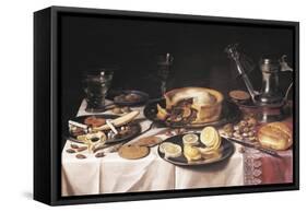 Still Life-Pieter Claesz-Framed Stretched Canvas