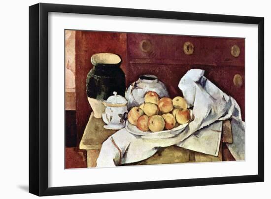Still Life-Paul Cézanne-Framed Art Print