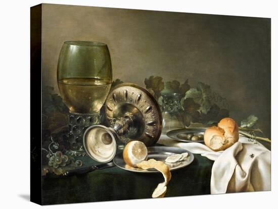 Still-Life-Willem Claesz Heda-Stretched Canvas