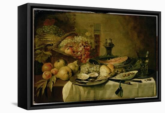 Still Life-Pieter Claesz-Framed Stretched Canvas