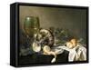 Still Life-Willem Claesz Heda-Framed Stretched Canvas