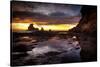 Still Tide Pool Sunset-Nish Nalbandian-Stretched Canvas