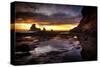 Still Tide Pool Sunset-Nish Nalbandian-Stretched Canvas