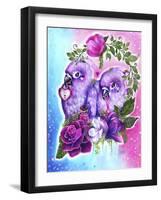 Still Together Love Birds-Sheena Pike Art And Illustration-Framed Giclee Print