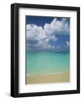 Still Turquoise Sea off Seven Mile Beach, Grand Cayman, Cayman Islands, West Indies-Ruth Tomlinson-Framed Photographic Print